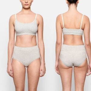 Skims COTTON JERSEY FULL BRIEF Grey XXS